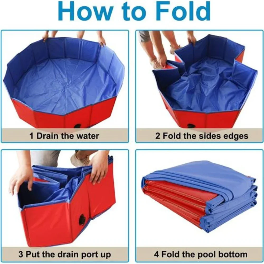 Whelping Pool Whelping Box Portable Foldable Leakproof Swimming Tub